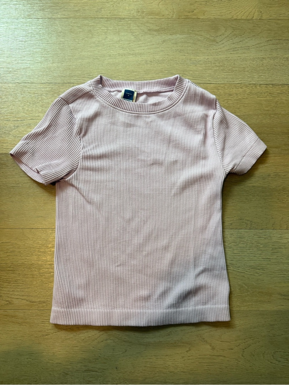 Old Navy Women’s Seamless Ribbed Short-Sleeve Top - Lavender - M